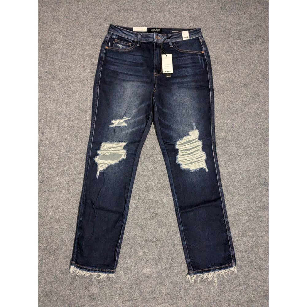 NWT Judy Blue Dark Wash Straight Leg Jeans